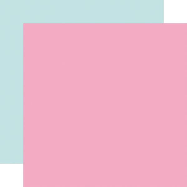 Echo Park Easter Basket: Pink / Blue 12x12 Coordinating Solid Paper