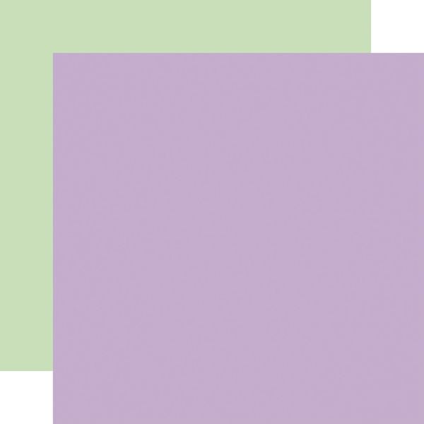 Echo Park Easter Basket: Purple / Green 12x12 Coordinating Solid Paper
