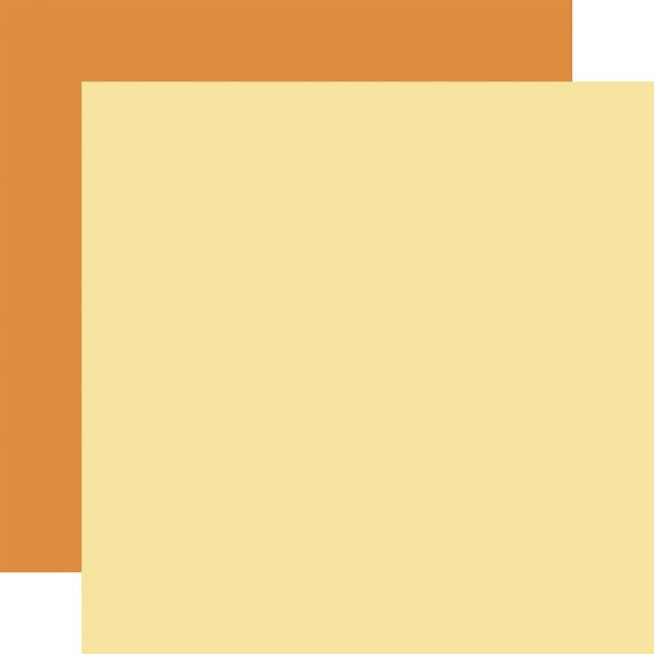 Echo Park Easter Basket: Yellow / Orange 12x12 Coordinating Solid Paper