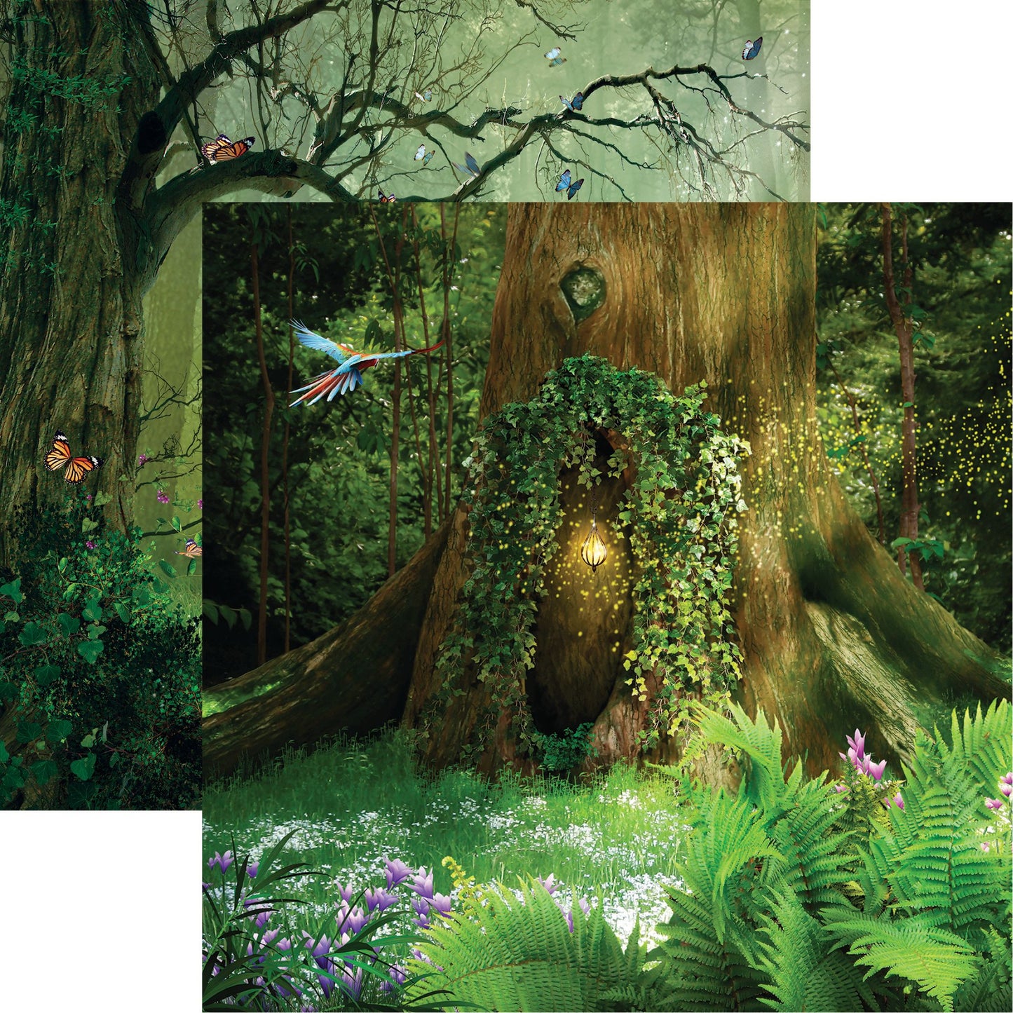 Reminisce Enchanted Forest: Home Sweet Home DS Paper (1 Sheet)