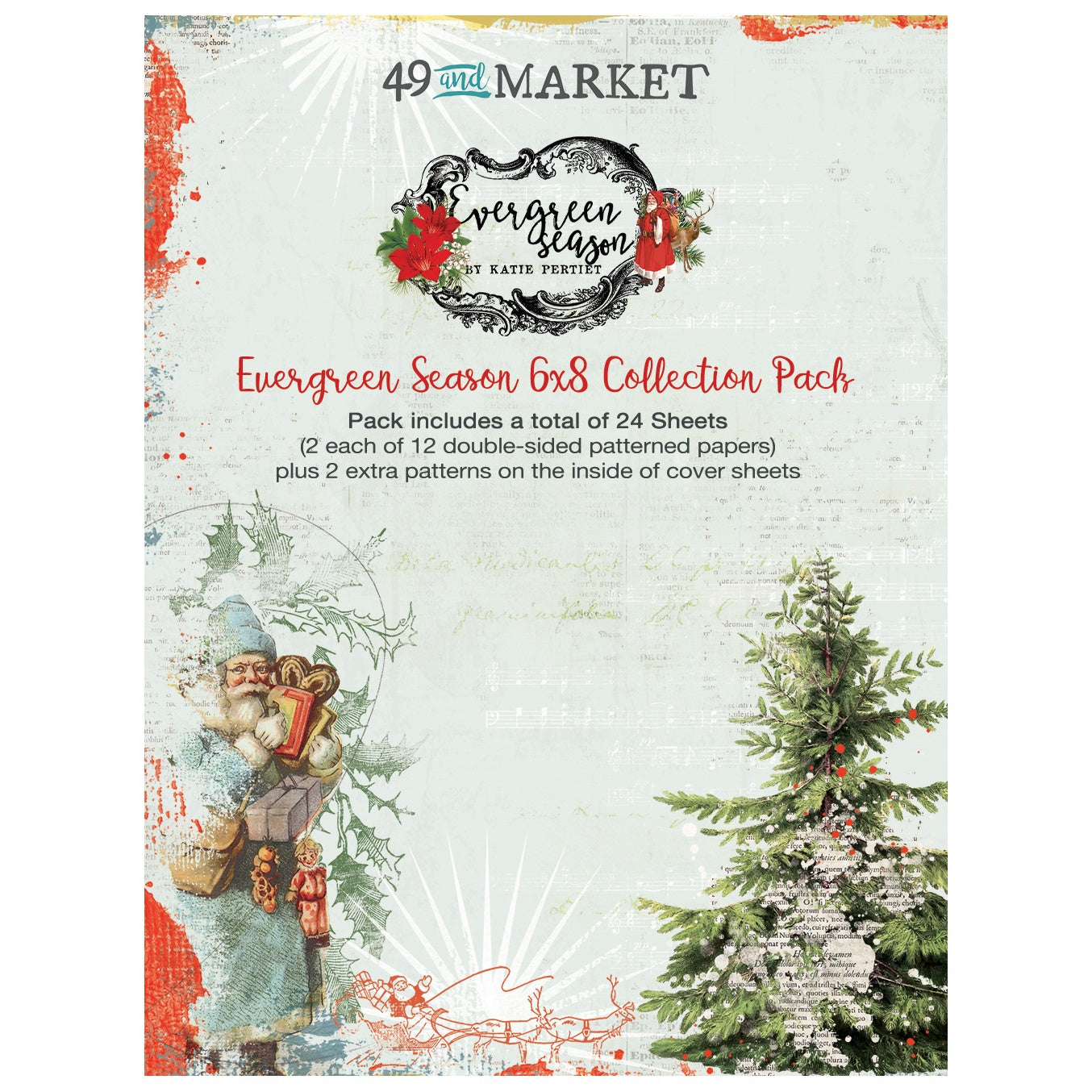 49 & Market Collection Pack 6"X8"-Evergreen Season