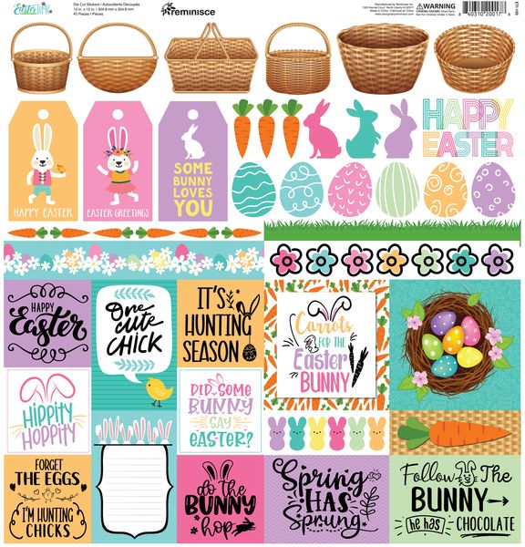 Reminisce Eastertime 12x12 Sticker