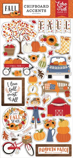 Echo Park Paper Company Fall Chipboard Accents