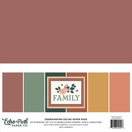 Echo Park -Family Solids Kit
