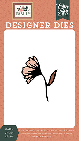 Echo Park Family Outline Flower Die Set