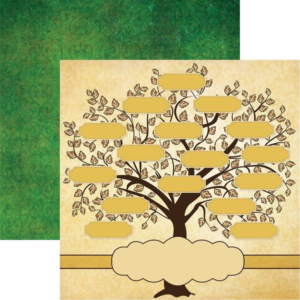 Reminisce Family Tree: Family Tree Scrapb DS Paper (1 Sheet)