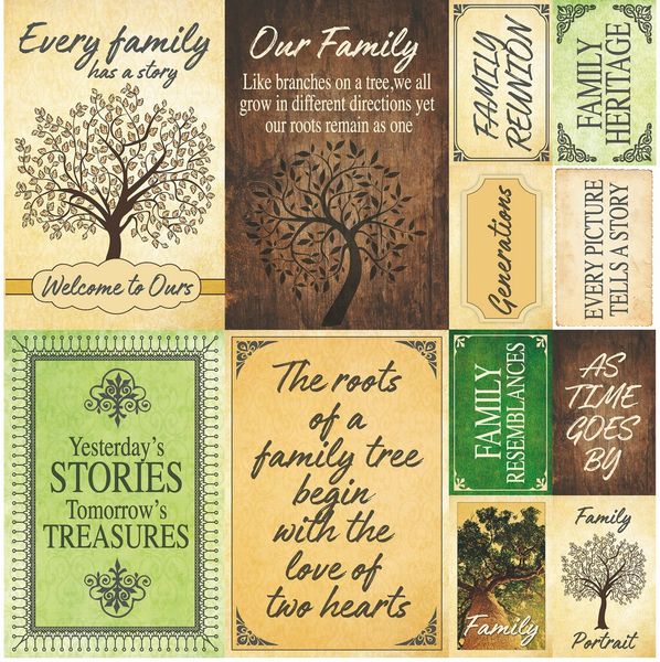 Reminisce Family Tree: Poster Stickers