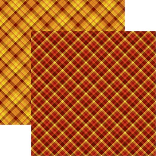 Reminisce Fall Rustica: Fall Plaid DS Paper (1 Sheet)