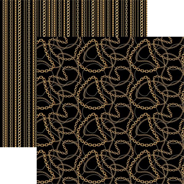 Reminisce Fashion Week: Gold Chains Pa DS Paper (1 Sheet)