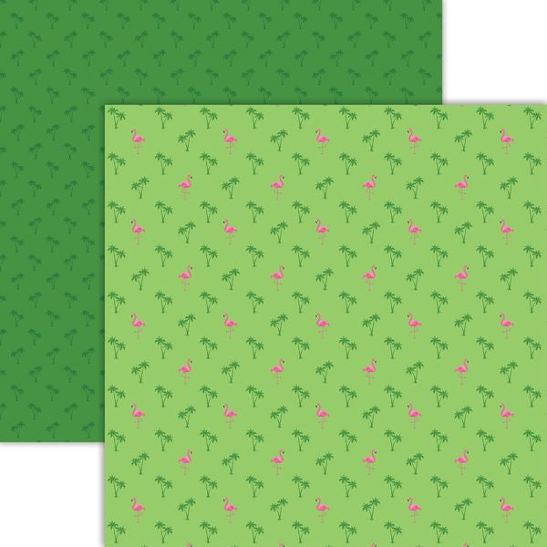 Reminisce Flamingo Beach: Palms & Paradise DS Paper (1 Sheet)