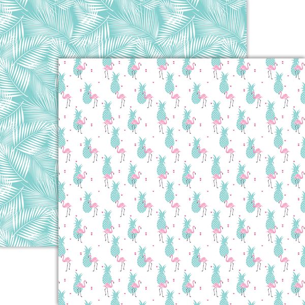 Reminisce Flamingo Beach: Pink Paradise DS Paper (1 Sheet)