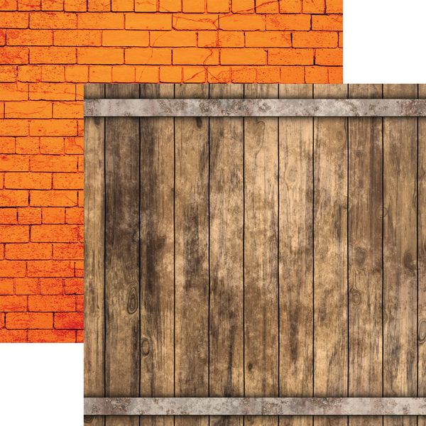 Reminisce Foundations: Wood Barrel DS Paper (1 Sheet)