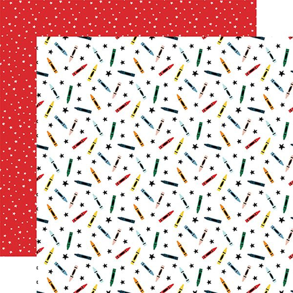 First Day of School Coloring Time DS Paper (1 Sheet)