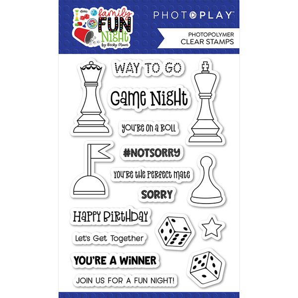 Family Fun Night Clear Stamps