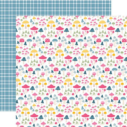 Fairy Garden Blooming Toadstools DS Paper (1 Sheet)