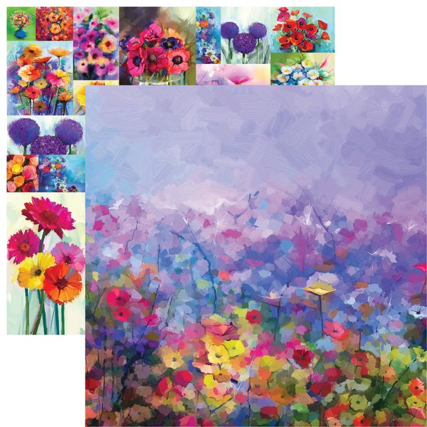 Reminisce Floral Blooms: Floral Blooms 6 DS Paper (1 Sheet)