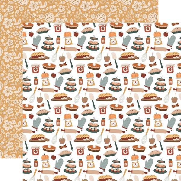 Echo Park Feels Like Fall: Harvest Bakery 12x12 DS Paper (1 Sheet)
