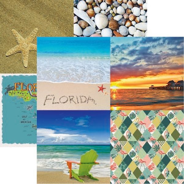 Reminisce Florida: Cut Apart DS Paper (1 Sheet)