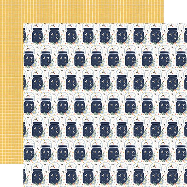 Echo Park Firefly Jars Of Fireflies DS Paper (1 Sheet)