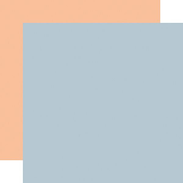 Echo Park Firefly Blue / Pink 12x12 Coordinating Solid DS Paper (1 Sheet)