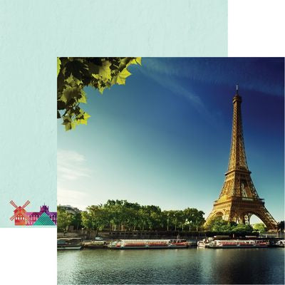 Reminisce France: Eiffel Tower DS Paper (1 Sheet)