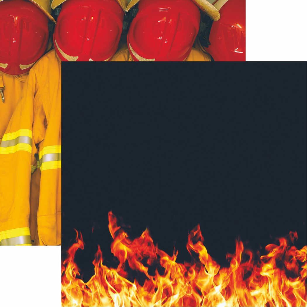 Reminisce Firefighter: Flames DS Paper (1 Sheet)
