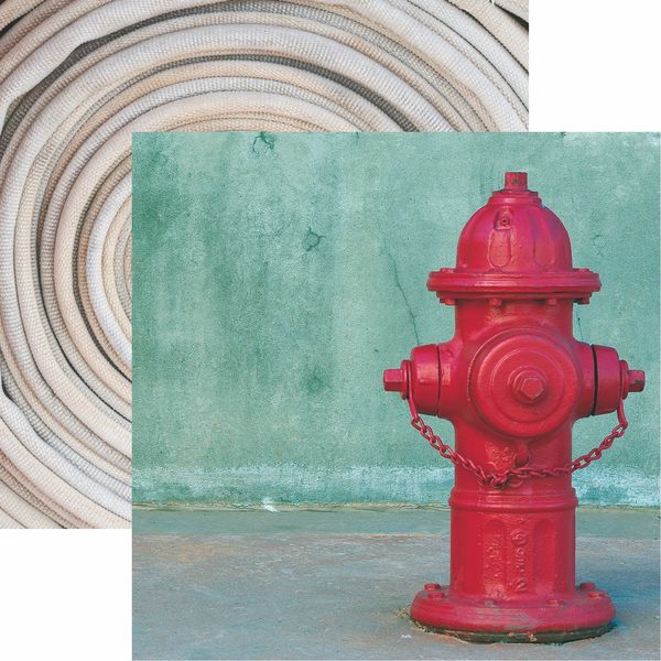 Reminisce Firefighter: Hydrant DS Paper (1 Sheet)