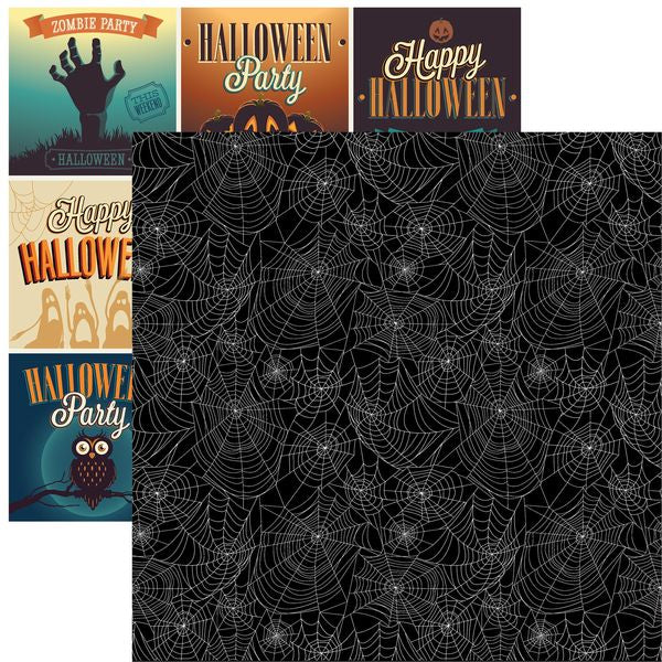 Reminisce Fright Night: Spider Web 2 DS Paper (1 Sheet)