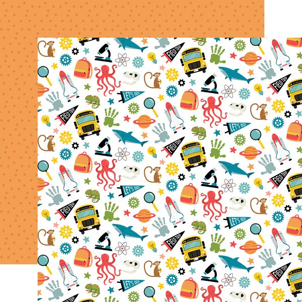 Echo Park Field Trip Field Trip Elements 12x12 DS Patterned Paper (1 Sheet) (1 Sheet)