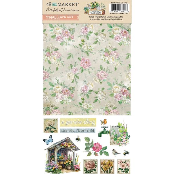 49 and Market From the Garden Washi Tape Sheets