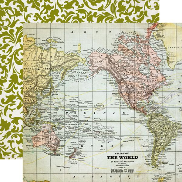 Getaway Map 12x12 Paper