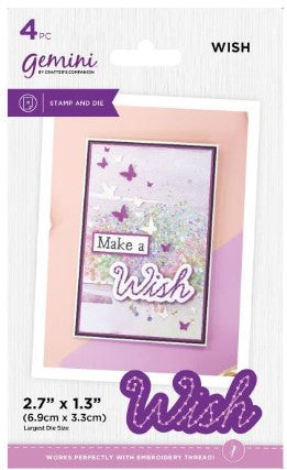 Crafter's Companion WISH-GEMINI STAMP/DIE