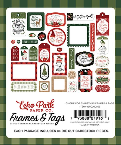 Gnome For Christmas Frames & Tags