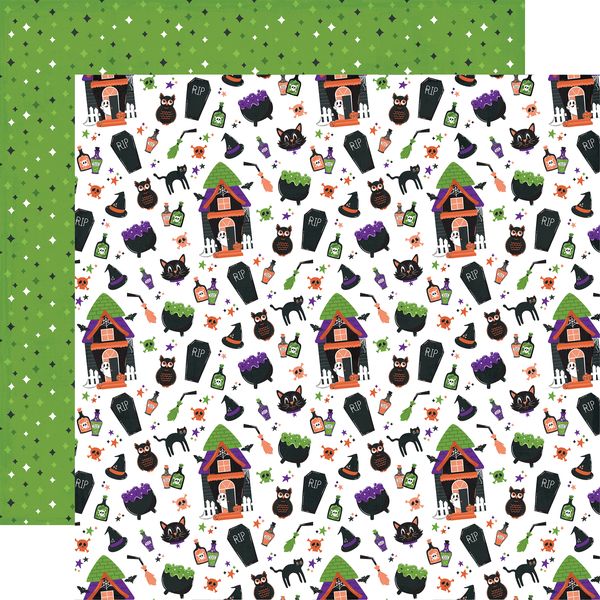 Echo Park Ghosts And Goblins Halloween Night 12x12 DS DS Patterned Paper (1 Sheet)