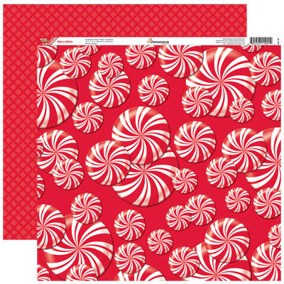 Reminisce Gingerbread Lane: Merrry Mints DS Paper (1 Sheet)