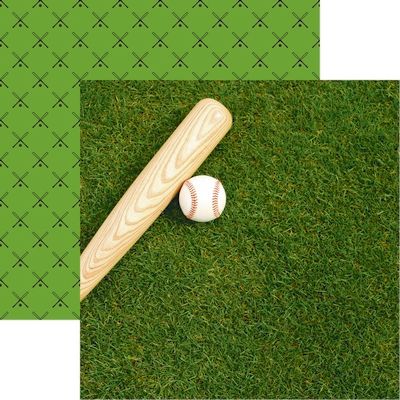 Reminisce Game Day Baseball: Baseball 1 DS Paper (1 Sheet)