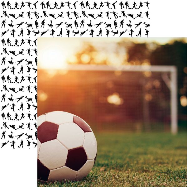 Reminisce Game Day Soccer: Soccer 1 DS Paper (1 Sheet)