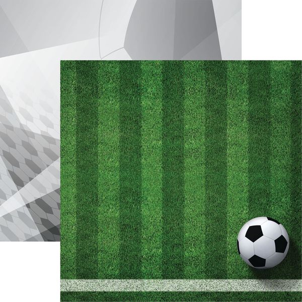 Reminisce Game Day Soccer: Soccer 2 DS Paper (1 Sheet)