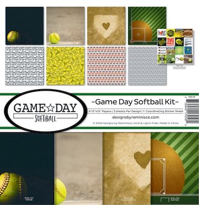 Reminisce Game Day Softball Collection Ki