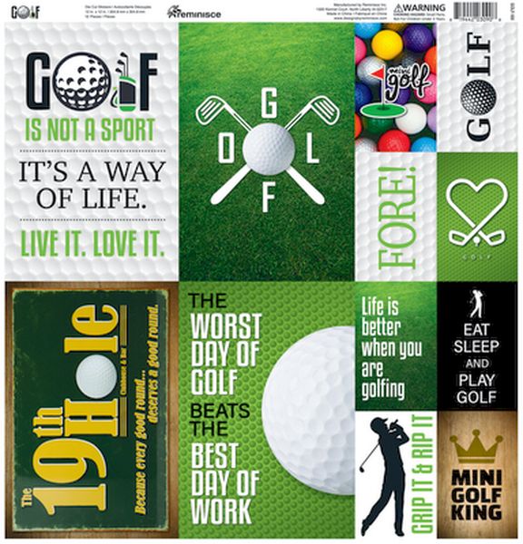 Reminisce Golf Stickers