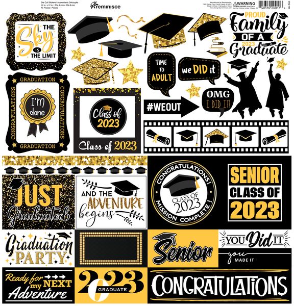 Reminisce Grad Squad 12x12 Sticker