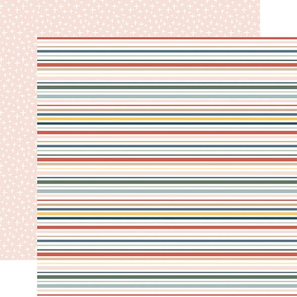 Good to Be Home Home Sweet Home Stripes DS Paper (1 Sheet)