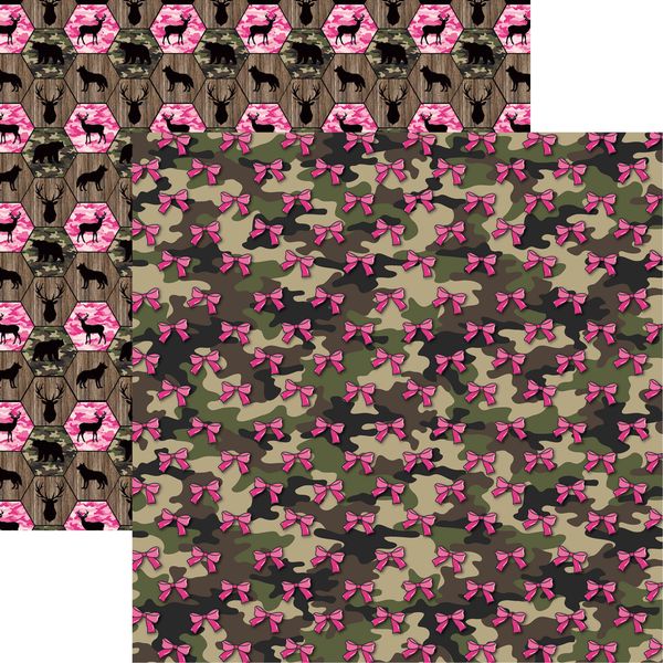 Reminisce Girls Who Hunt: Camo DS Paper (1 Sheet)