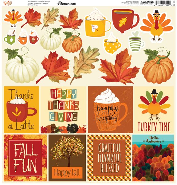 Reminisce Happy Fall: Sticker