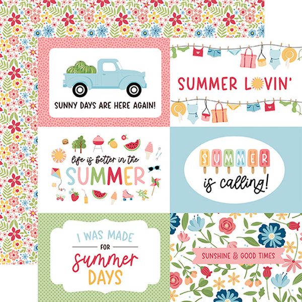 Echo Park Have a Great Summer 6x4 Journaling Cards