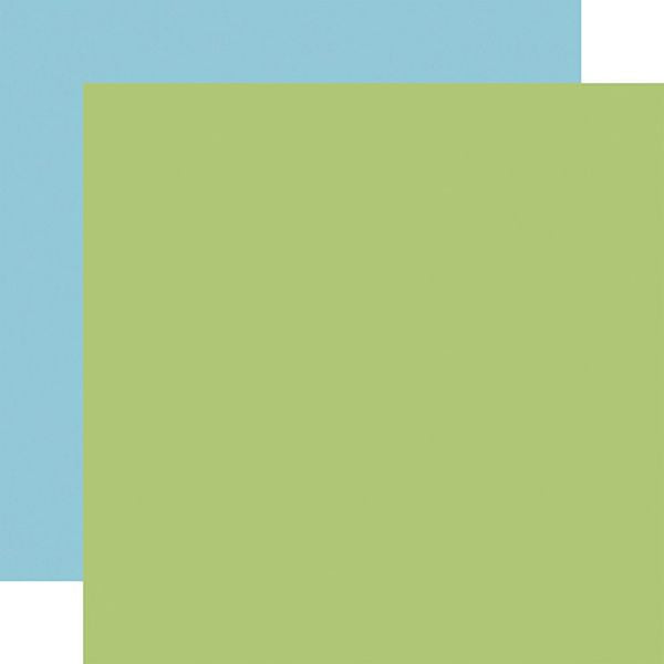 Echo Park Have a Great Summer: Green / Blue 12x12 Coordinating Solid DS Paper