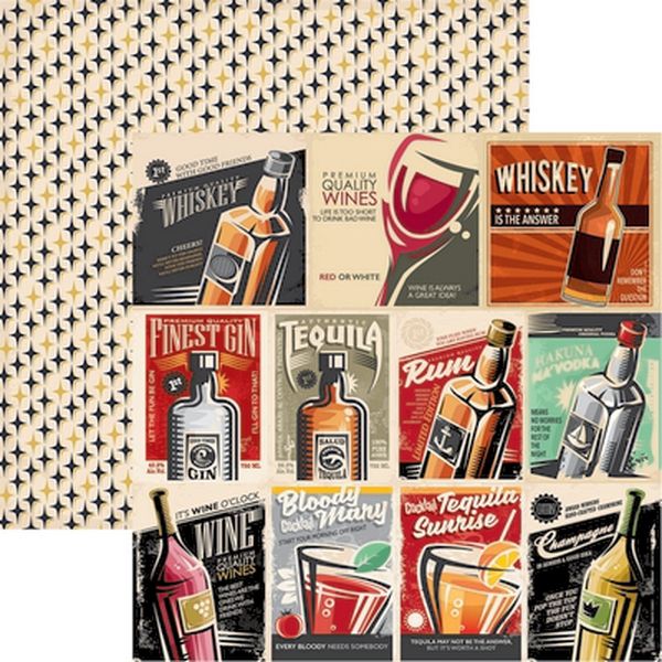 Reminisce Happy Hour: Good Times Paper DS Paper (1 Sheet)