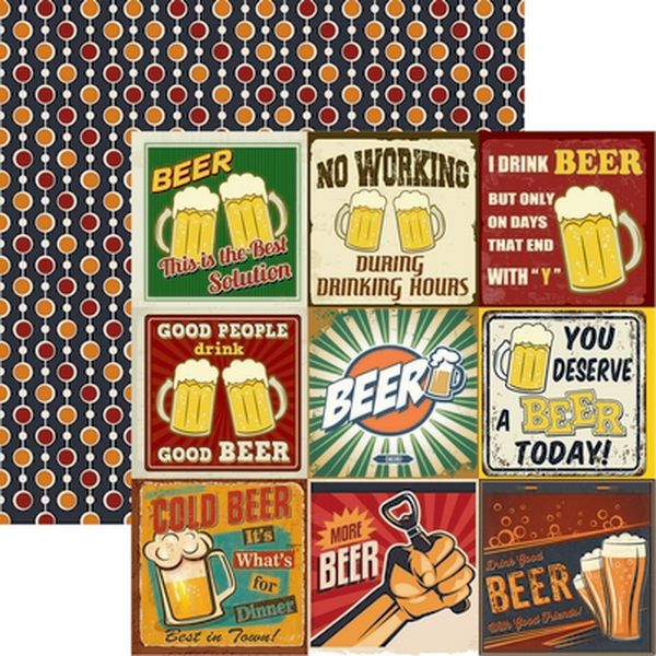 Reminisce Happy Hour: More Beer 2 Paper DS Paper (1 Sheet)