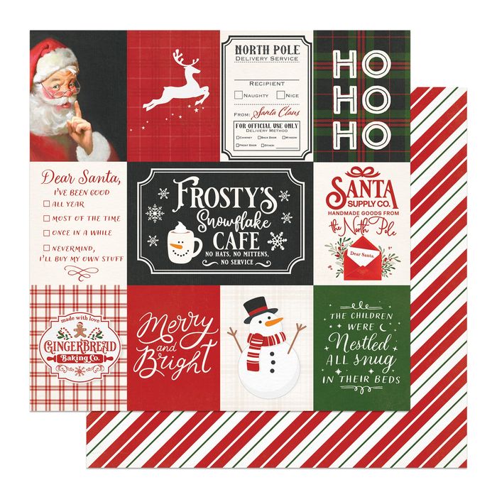 Photoplay Holly And Ivy Double-Sided Cardstock 12"X12"-Santa Supply Co