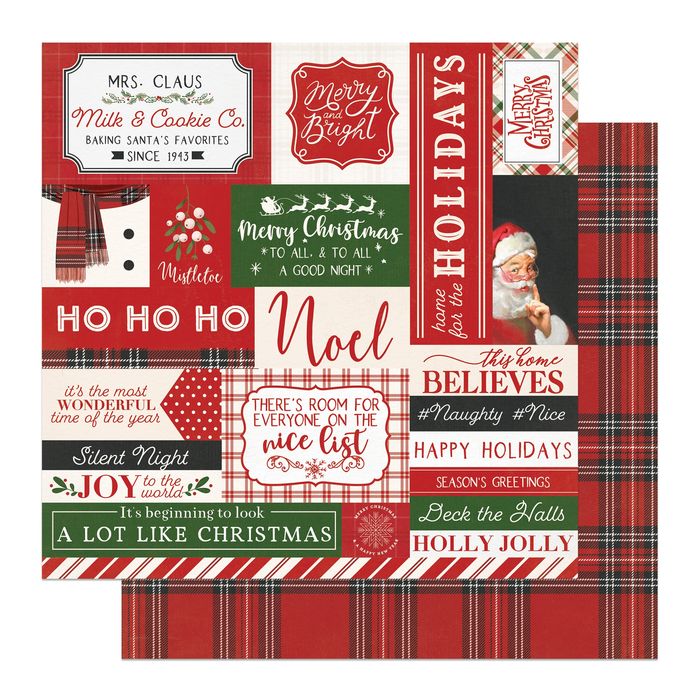 Photoplay Holly And Ivy Double-Sided Cardstock 12"X12"-Noel